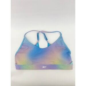 Reebok Women's Lux Ombré Strappy Sports Bra Sz XL Athleisure Yoga